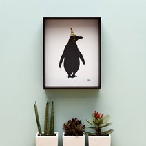 원목느낌 타임액자 HDT-404, 월넛