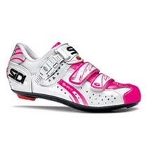 시디 지니어스 5 핏 우먼 로드 클릿슈즈, WHITE + PINK FLUO, 230