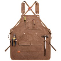 심플 캔버스 와이드형 앞치마 Q05, 타입3, 1개