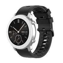 쉴드랩 샤오미 어메이즈핏 GTR 47mm 22mm 실리콘 스트랩 시계줄 밴드, 블랙, 1개