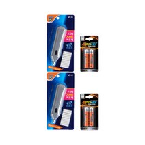 알파 스틱형 전동지우개 + 알파워 건전지 세트, 혼합색상, 2세트
