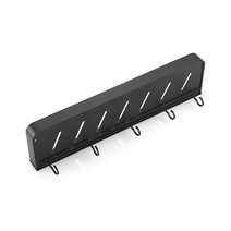 깔끔한 공간활용 매트블랙 다용도 스토리지 선반 고리 23cm, 블랙, 1개