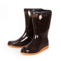 보생 남성용 방한 갯벌 낚시장화, 밤색, 260