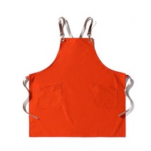 아리코 클래식 모던 캔버스 앞치마, 오렌지, 1개