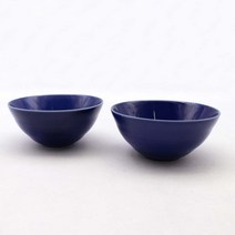 달소금 데일리 모아 도자기 대접, 블루(유광), 2개
