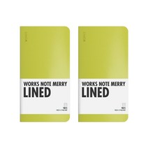 웍스 메리 노트 포켓, 17 LIME, 4개