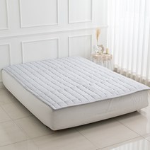 믹스앤매치 로이 고정밴딩 침대패드, 연그레이