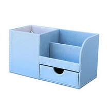다양한 수납력 책상 오거나이저, 스카이블루