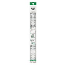 크로바 곡선 측정 자 30cm 25-055, 혼합색상, 1개