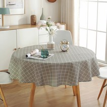 마켓감성 패브릭 홈 원형 테이블보, 타입4, 150cm