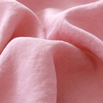 코튼빌 14수 무지 바이오워싱 퓨어린넨, 핑크