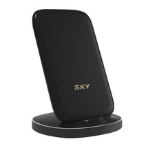 스카이 필 W3 아이언플러스 고속충전 무선충전기 SKY-W3P 15W, 블랙, 1개