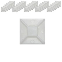 접착식 케이블타이 홀더 백색 일반 25 x 25 mm, 1000개
