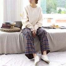 팡팡샵 체크 임산부 바지