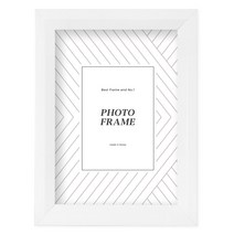 예쁜칼라 사진액자, 화이트