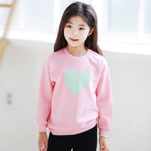 아동용 하트 맨투맨