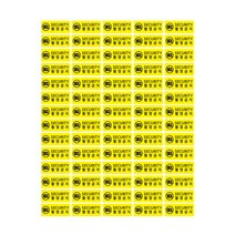 씰티커 비잔류 핸드폰 촬영금지 봉인 라벨 스티커 노랑 35p, 2개