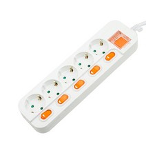 루넥스 메인개별 접지 멀티탭 5구 LM-505SG, 4.5m, 1개