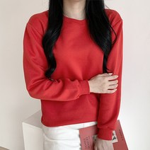 이지스튜디오 여성용 스탠다드 루즈핏 기모 맨투맨