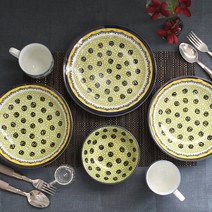 폴라브 2인 양식기 세트 멜론, 1세트, 후르츠 + 파스타볼 2p + 접시 24cm + 굽머그 2p