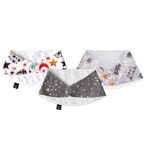 오즈맘 아동용 극세사 바나나 스카프빕 3종 세트