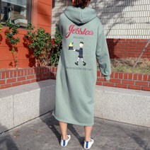 후니네 임산부 기모 후드 원피스 338
