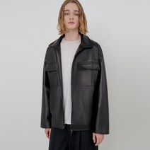 브이투 남성용 OVERFIT 379 POCKET LEATHER BLOUSON