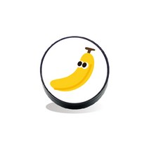 벨르아망 룩룩 디자인 차량용 방향제 바나나 라벤더, 1개입, 1개
