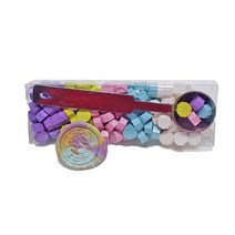씰링왁스 125p + 멜팅스푼 세트, 라벤더계열, 1세트