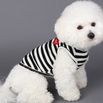 바이담수미 강아지 하트 나시, 블랙