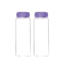 보틀트리 무지 트라이탄 미니보틀 2p, 퍼플, 500ml