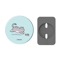 트라이코지 맥세이프 무선충전기 보호 커버 하드케이스, 냥이의하루_장난감, 1개