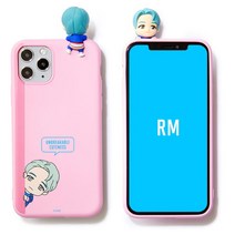 BTS 캐릭터 피규어 컬러 젤리 빼꼼 휴대폰 케이스