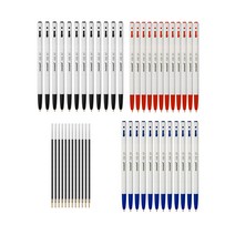모나미 153 볼펜 0.7mm 흑색 12p + 적색 12p + 청색 12p + 영심볼펜심 흑색 12p, 혼합색상, 1세트