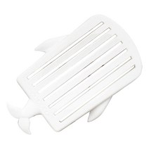 디어웨일즈 고래 물빠짐 실리콘 비누받침대 고래, 화이트, 1개