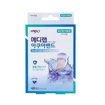 아텍스 메디랩 아쿠아 투명 방수 반창고 40p, 1개