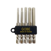 고베 육각 드릴 비트 5종 세트 GB-20HX-75, 1세트