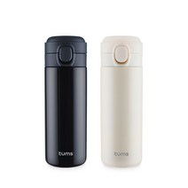 텀스 루나 텀블러 2p, 네이비, 베이지, 400ml