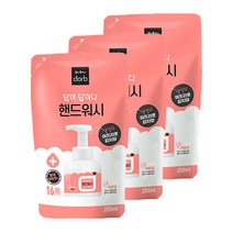 답이답이다 포밍 핸드워시 리필 어프리콧 피치향, 250ml, 3개