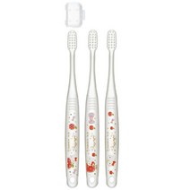 스케이터 유아 칫솔 3p + 캡 세트, 헬로키티, 1세트