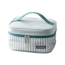 플립 스트라이프 보냉가방, 그린