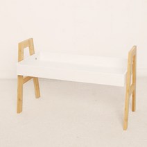 올리 선반 대, 화이트(선반) + 원목(다리)