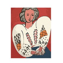 원더아트 DIY 그림 그리기 세트, I9 루마니아 블라우스 여인, 1개