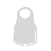 아르시안 부직포 일회용 앞치마 허리끈형 500매, 화이트
