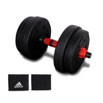 스포빅스 시멘트 조립아령 15kg   아디다스 손목밴드 랜덤발송 2p, 1세트