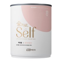 KCC 숲으로 셀프 벽지용 에그쉘 수성페인트 1L, 베이비핑크, 0.9L, 1개