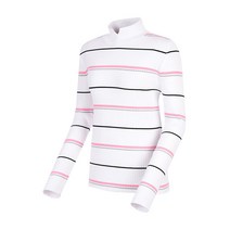 엘피지에이 여성용 골조직 스트라이프 골프 니트 L211KT601P