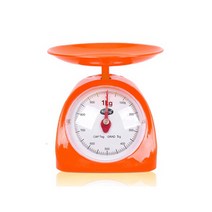 제이에스몰 가정용 미니 지시 눈금 접시저울 2kg, 오렌지