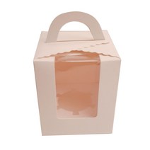 방구석상인 머핀상자 1구 + 머핀틀 세트, 화이트, 50세트