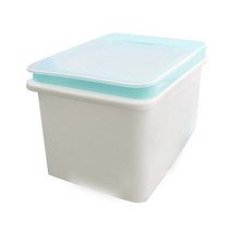 가온 리빙앤 오픈형 쌀통 10kg, 블루